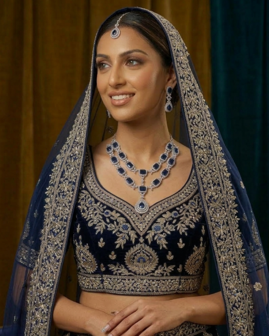 The Sapphire Midnight Grand Necklace Set