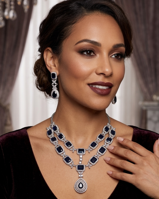 The Sapphire Midnight Grand Necklace Set