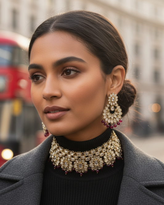 The Kensington Ruby Choker Set
