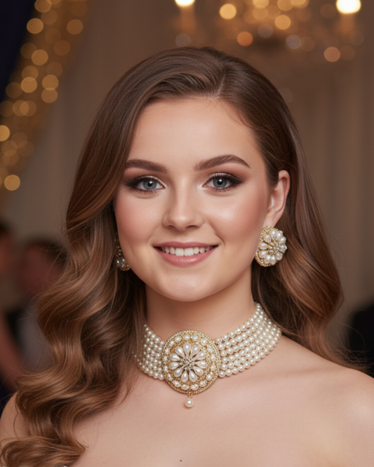 Kensington Blossom Pearl Necklace Set
