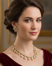 The Aurelia Floral Kundan Necklace Set