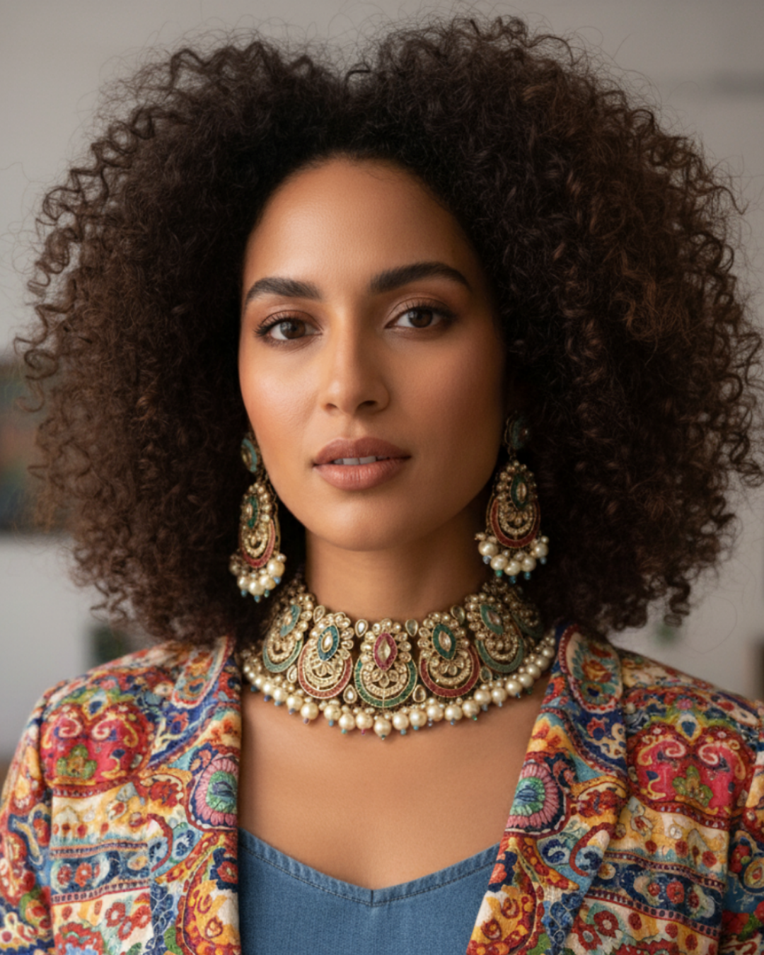 The Mayfair Heritage Jewel Choker and Earring Set