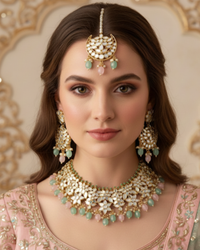 The Belgravia Pastel Blossom Choker and Earring Set