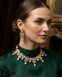 The Verra Necklace Set (Peach)