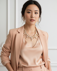 The Verra Necklace Set (Peach)