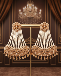 American Diamond Style Necklace Set - Rose Gold