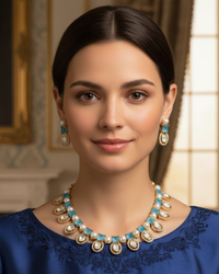 The Verra Necklace Set (Turquoise)