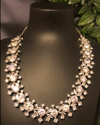 American Diamond Style Necklace (Necklace ONLY) - Silver