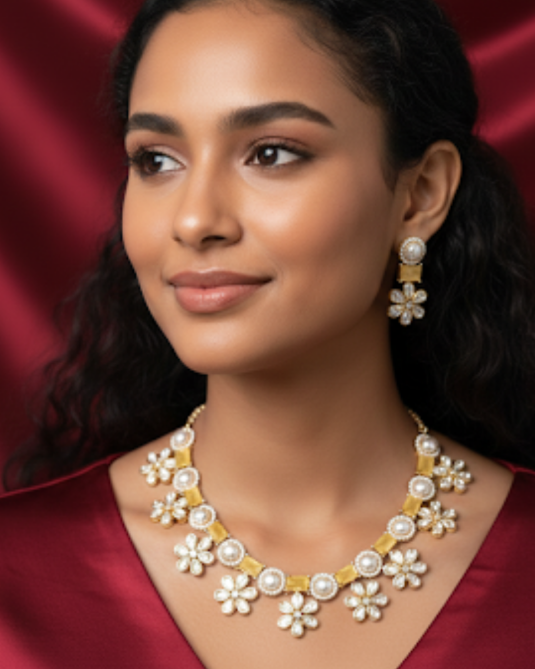 The Citrine Sun-Bloom Necklace Set