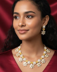 The Citrine Sun-Bloom Necklace Set