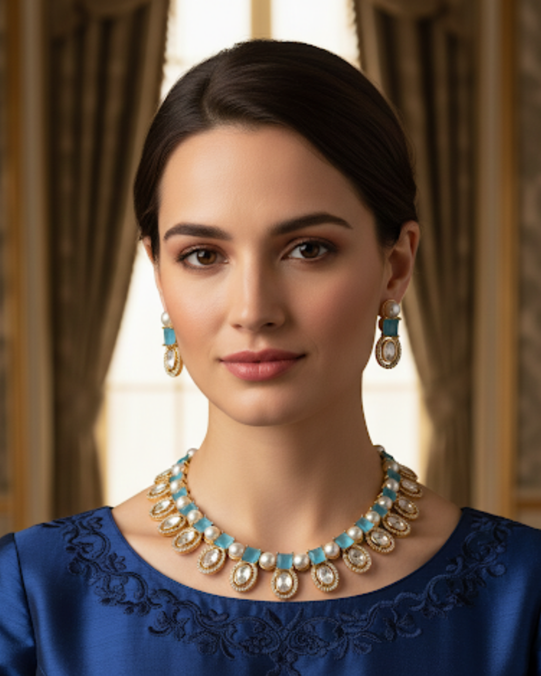 The Verra Necklace Set (Turquoise)