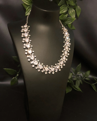 American Diamond Style Necklace (Necklace ONLY) - Silver