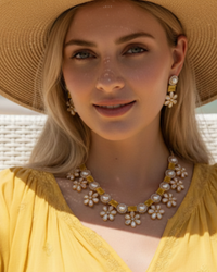 The Citrine Sun-Bloom Necklace Set