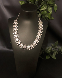 American Diamond Style Necklace (Necklace ONLY) - Silver