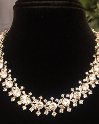 American Diamond Style Necklace (Necklace ONLY) - Silver