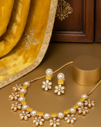 The Citrine Sun-Bloom Necklace Set