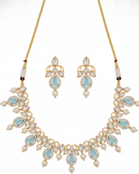 The Verra Necklace Set (Baby Blue)