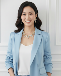 The Verra Necklace Set (Baby Blue)