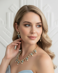 The Verra Necklace Set (Baby Blue)