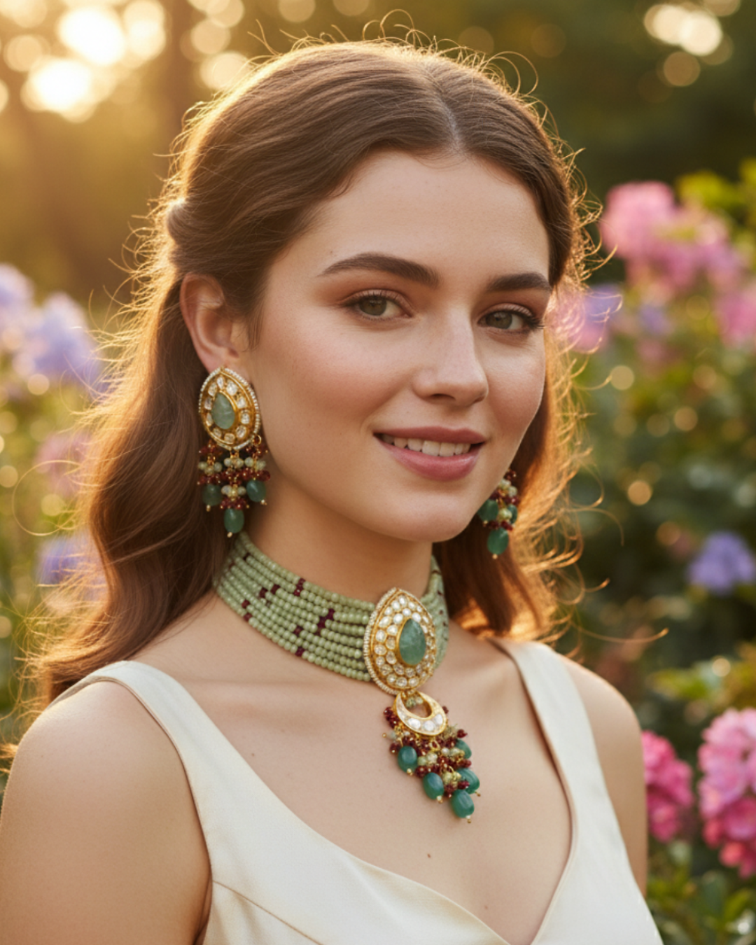 The Kew Sage Choker Set
