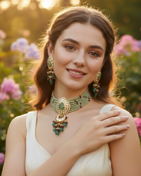 The Kew Sage Choker Set