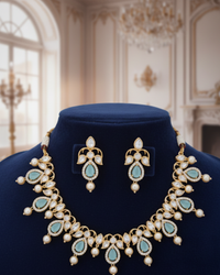 The Verra Necklace Set (Baby Blue)