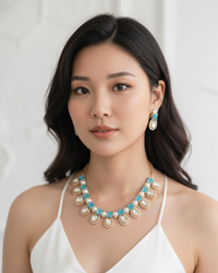 The Verra Necklace Set (Turquoise)
