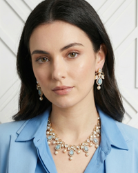 The Verra Necklace Set (Baby Blue)