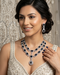 The Sapphire Midnight Grand Necklace Set