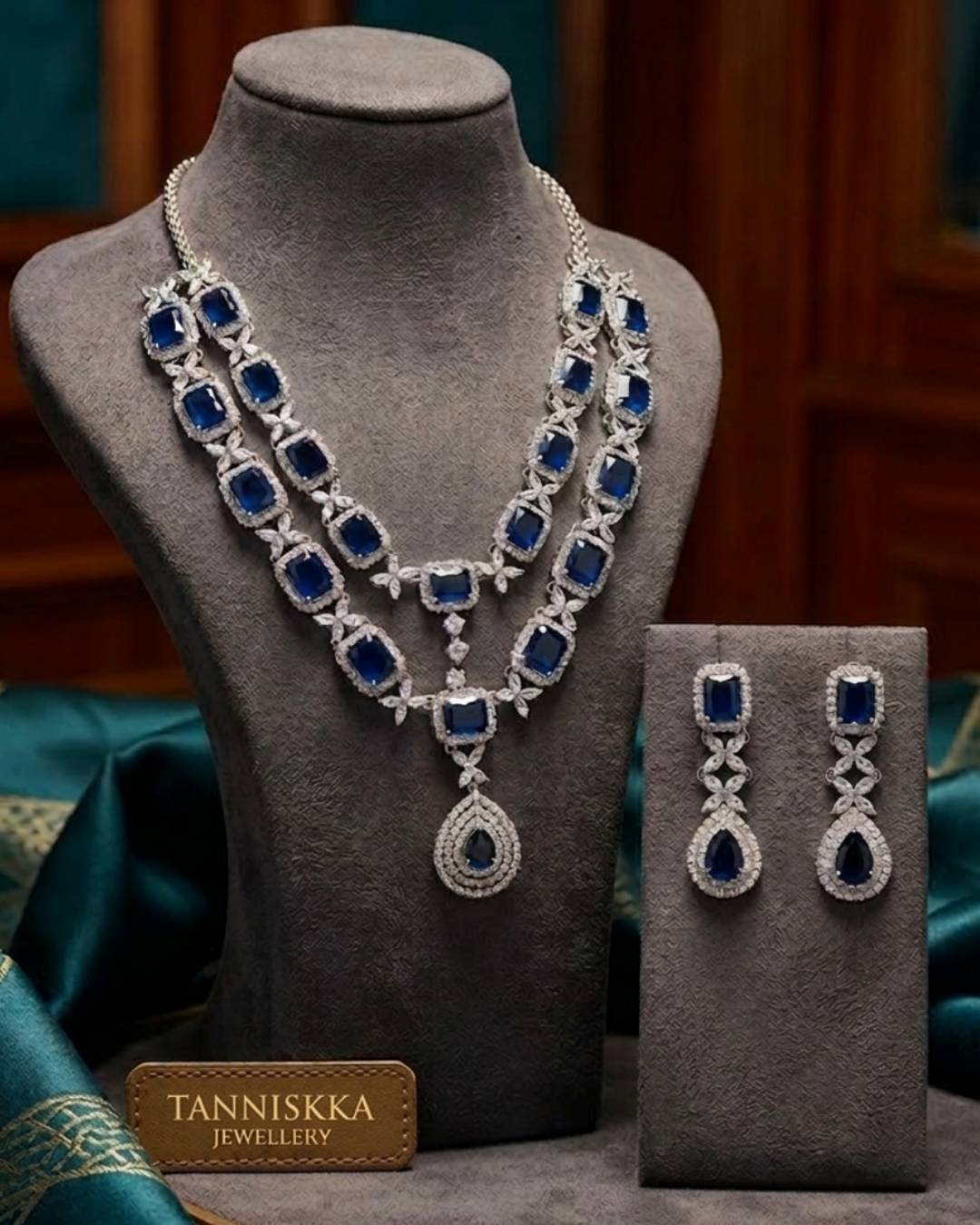 The Sapphire Midnight Grand Necklace Set