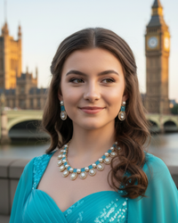 The Verra Necklace Set (Turquoise)