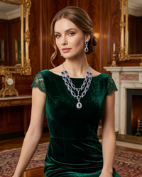 The Sapphire Midnight Grand Necklace Set
