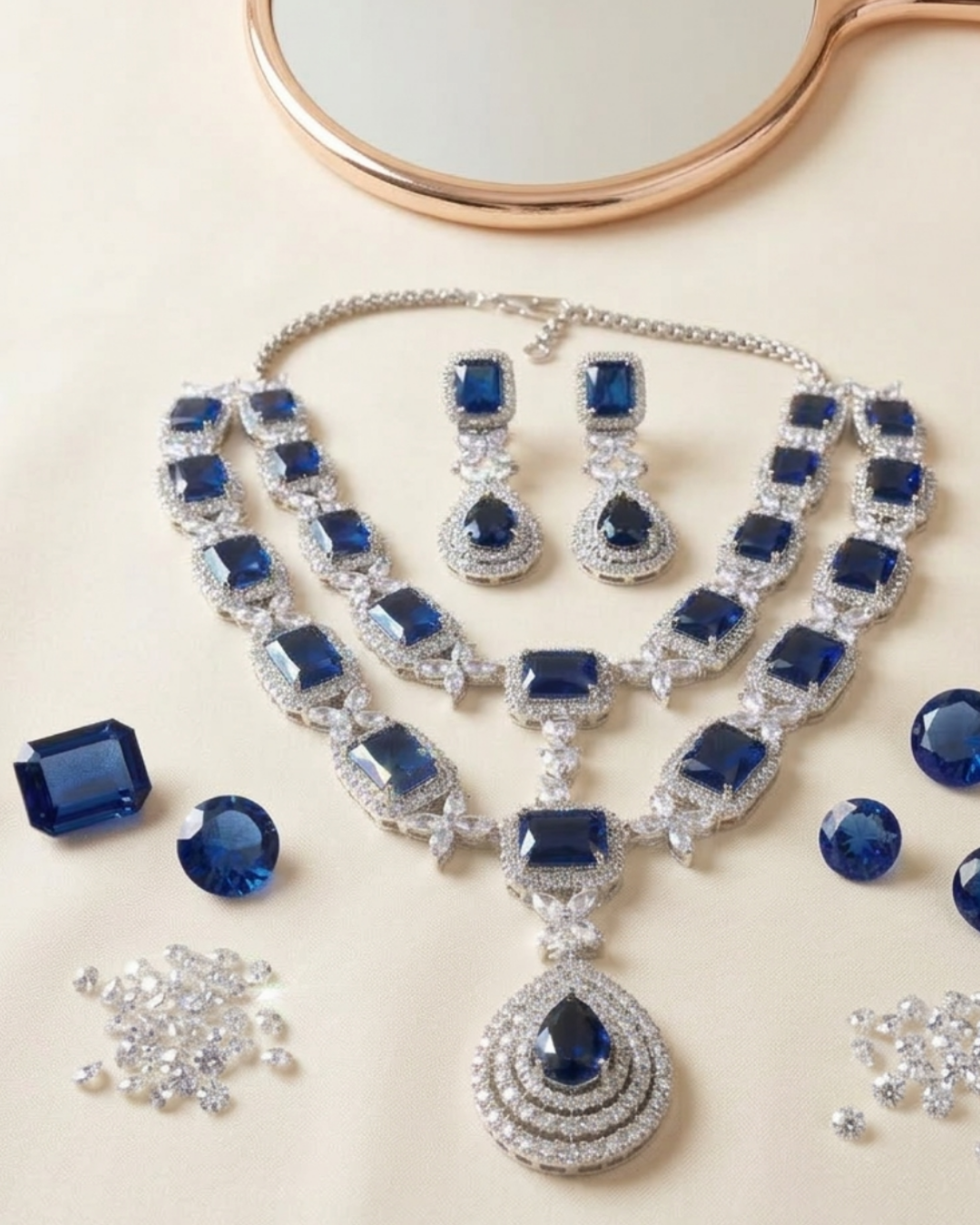 The Sapphire Midnight Grand Necklace Set