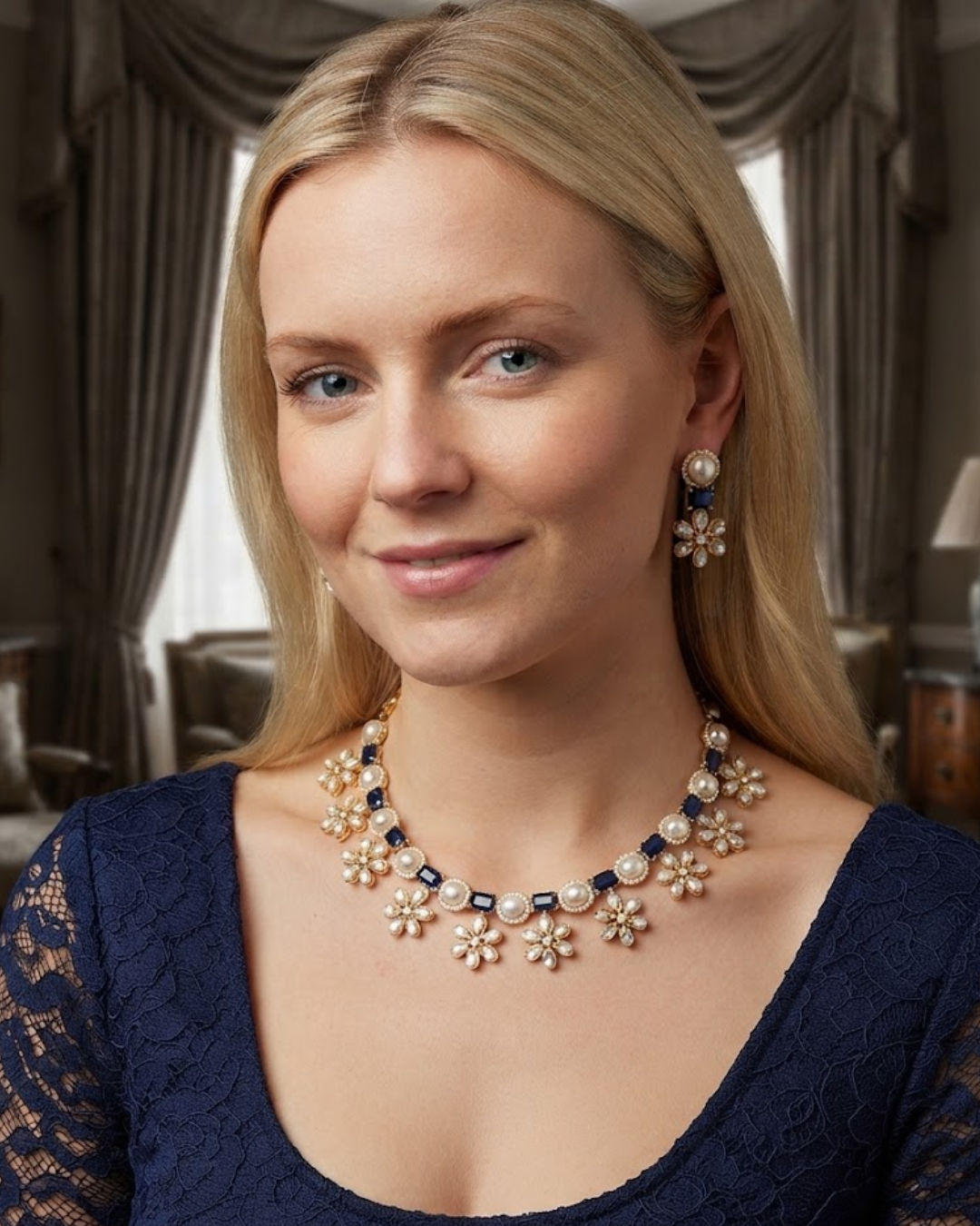 The Royal Bloom Necklace Set