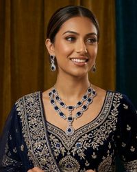 The Sapphire Midnight Grand Necklace Set