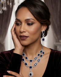 The Sapphire Midnight Grand Necklace Set