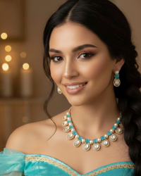 The Verra Necklace Set (Turquoise)