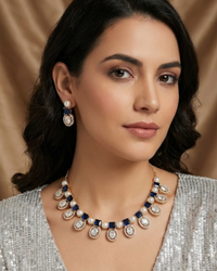 The Verra Necklace Set (Royal Blue)