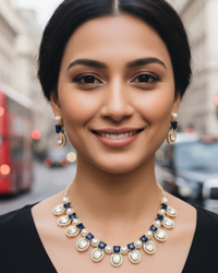 The Verra Necklace Set (Royal Blue)