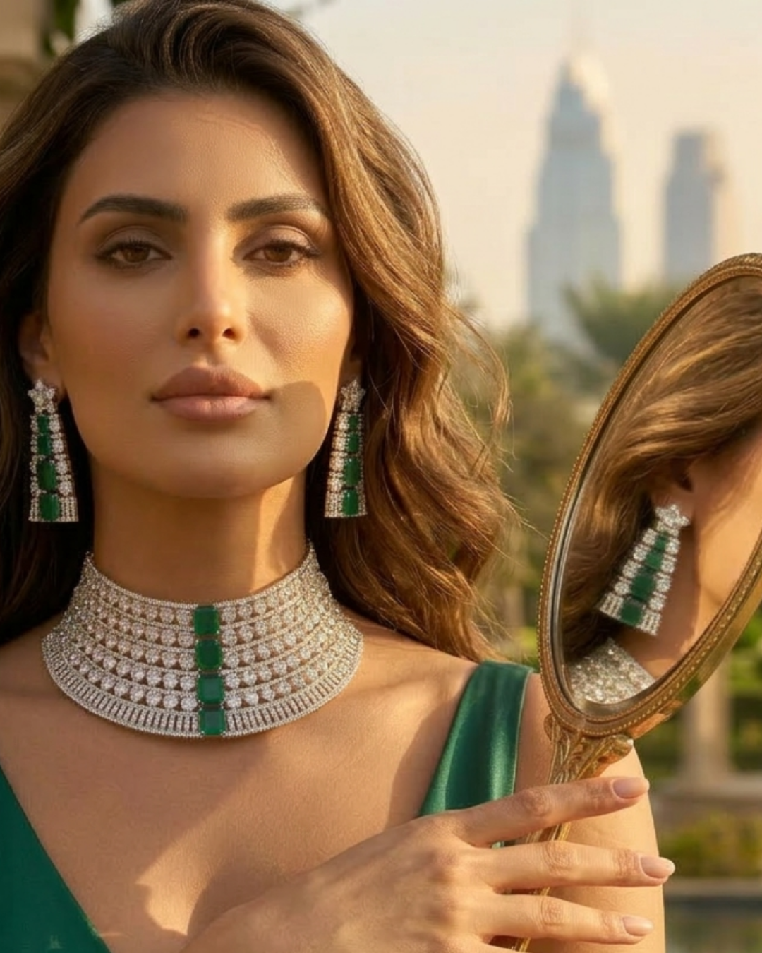 The Imperial Emerald & Diamond Collar Set