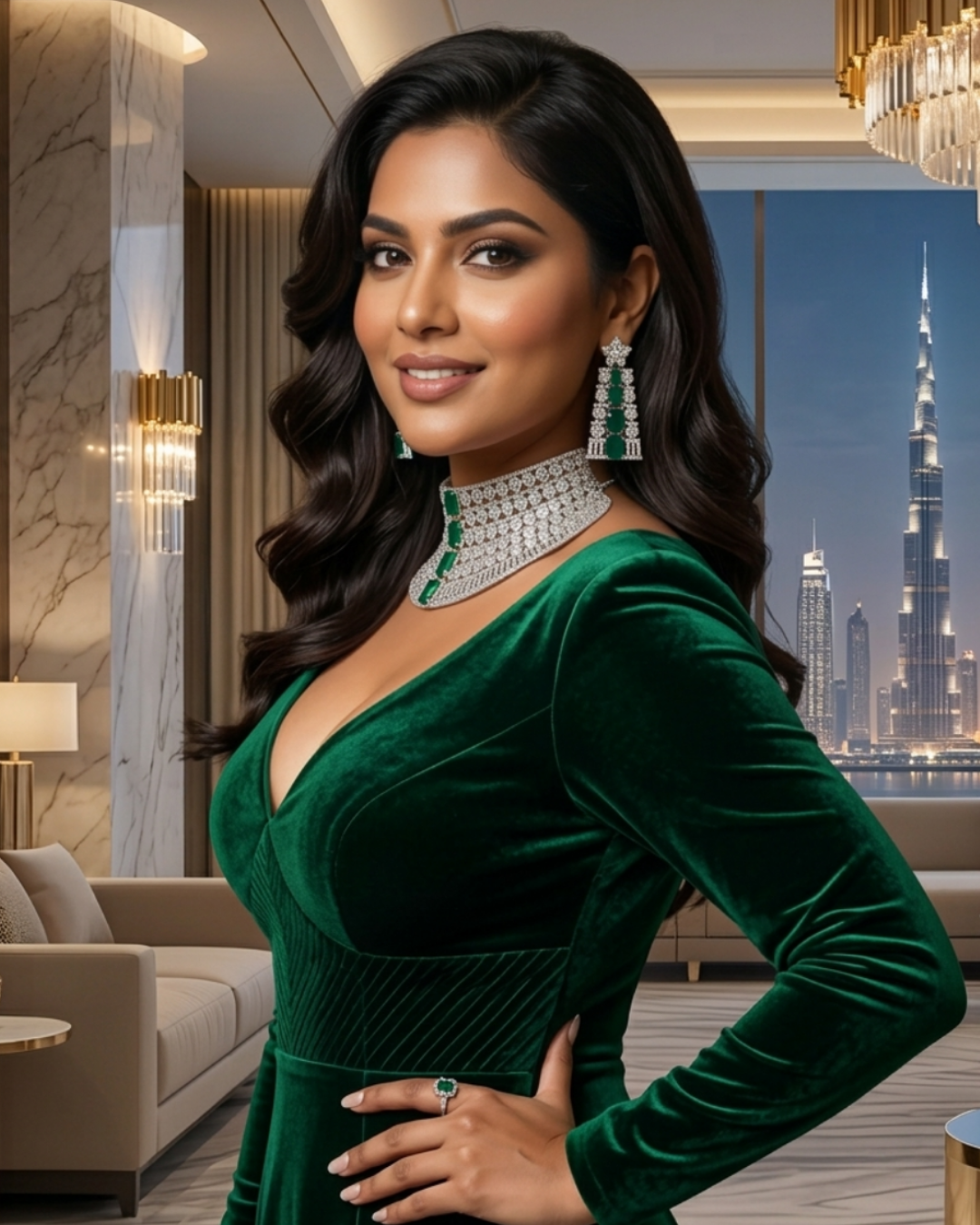 The Imperial Emerald & Diamond Collar Set