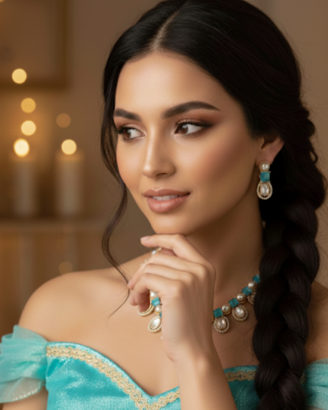 The Verra Necklace Set (Turquoise)