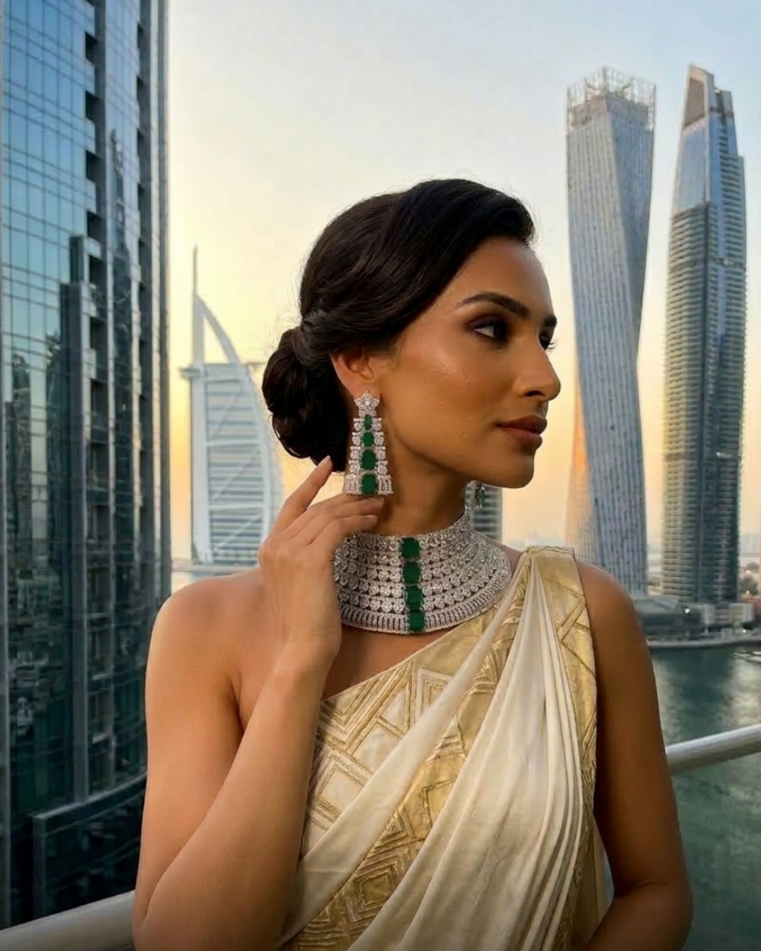 The Imperial Emerald & Diamond Collar Set