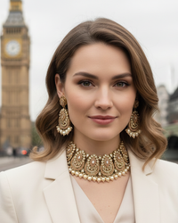 Kensington Pearl & Gold-Tone Statement Choker Necklace Set