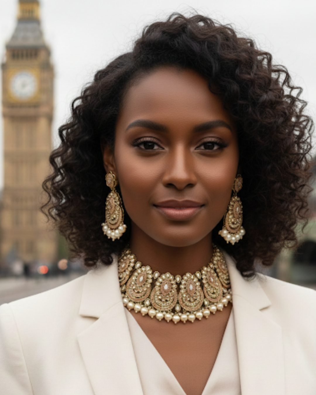 Kensington Pearl & Gold-Tone Statement Choker Necklace Set