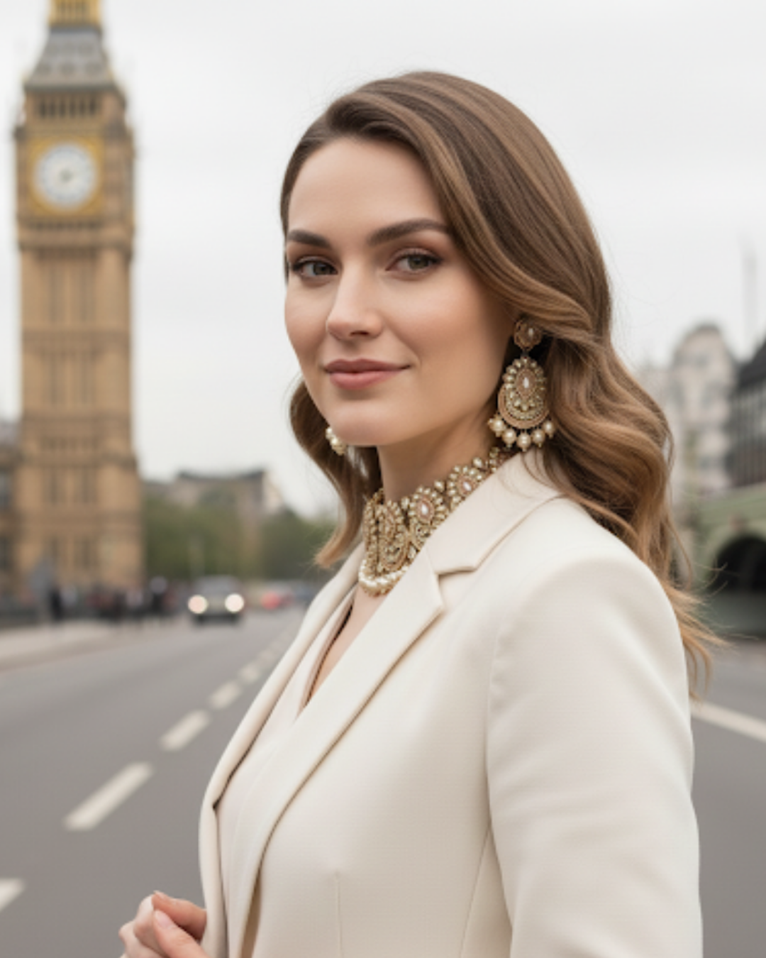 Kensington Pearl & Gold-Tone Statement Choker Necklace Set