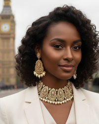 Kensington Pearl & Gold-Tone Statement Choker Necklace Set