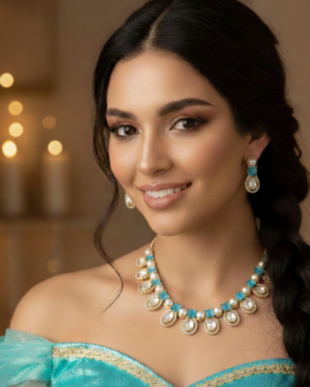 The Verra Necklace Set (Turquoise)