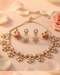 The Verra Necklace Set (Baby Pink)