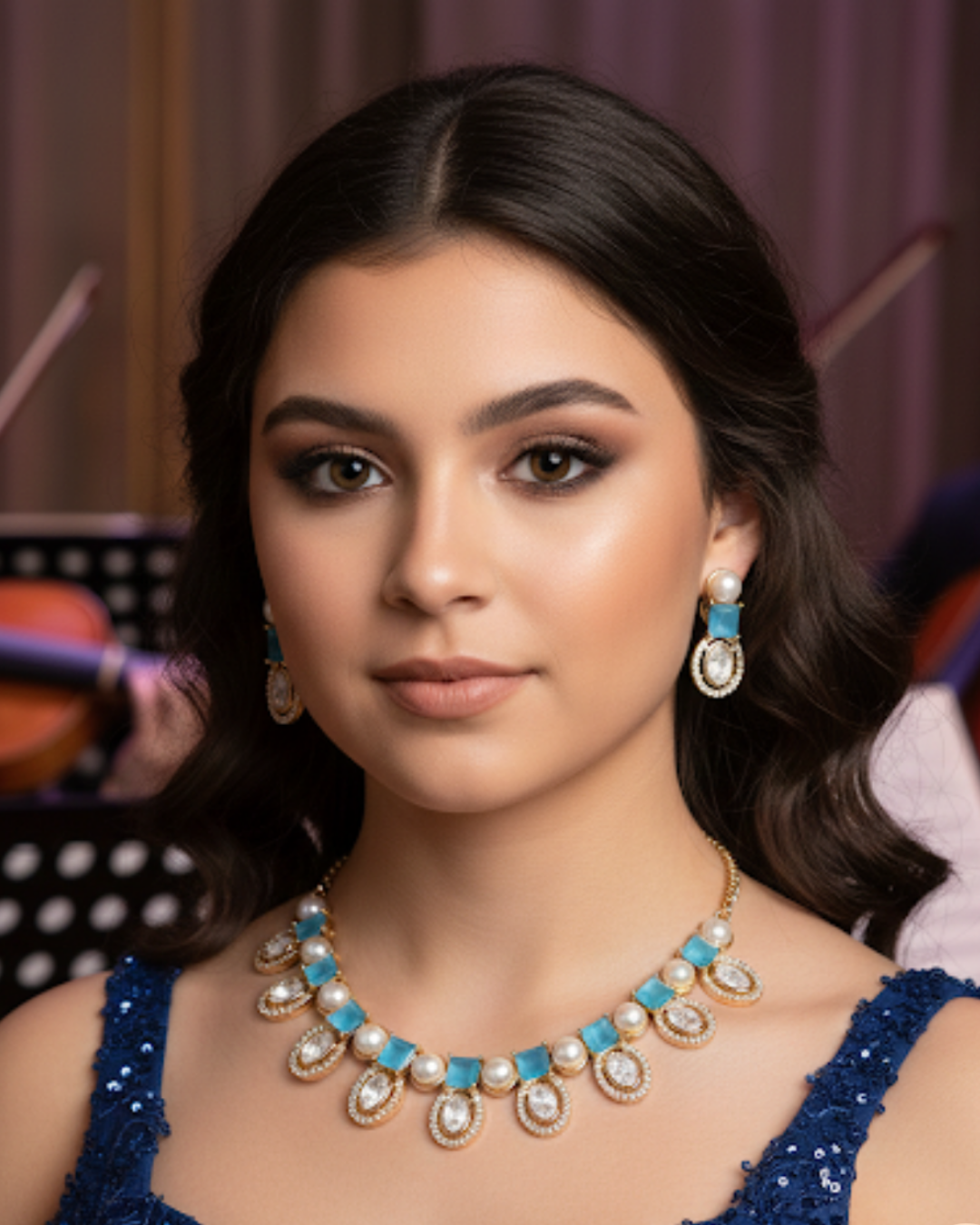 The Verra Necklace Set (Turquoise)